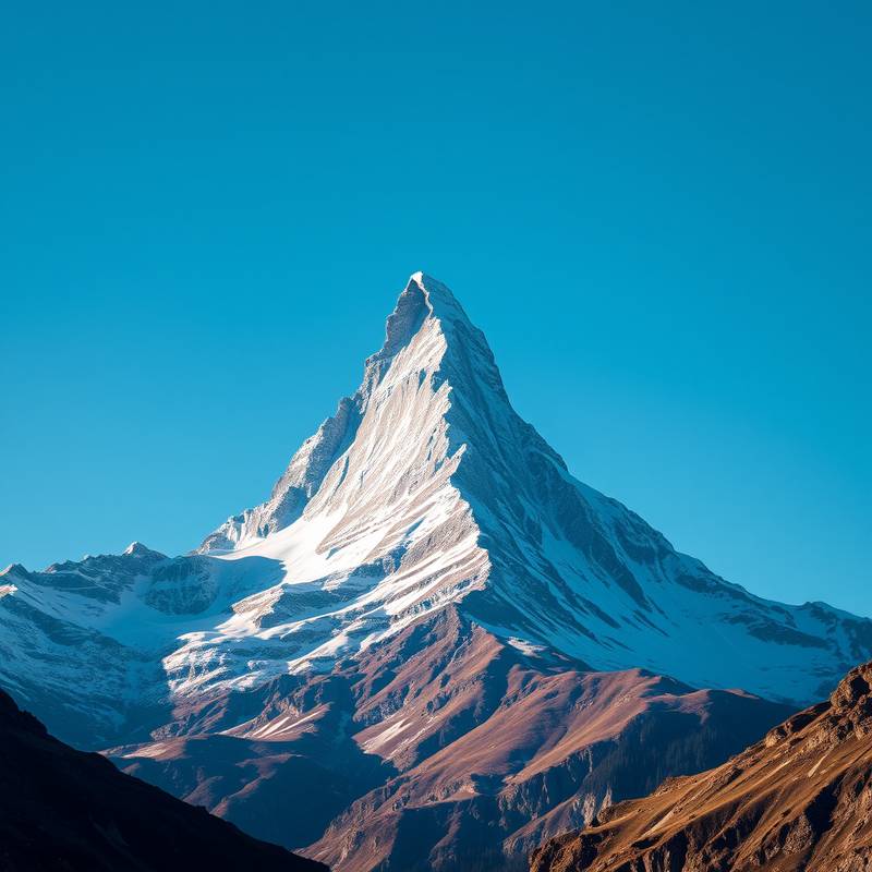 View of Matterhorn peak, Swiss Alps
